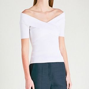 Sandro Criss Cross knit top